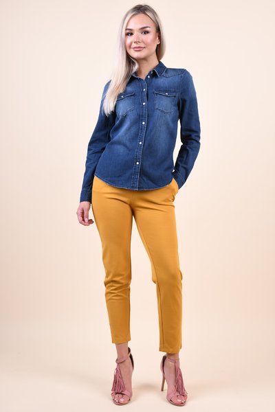 Camasa VERO MODA Maria Slim Medium Blue Denim